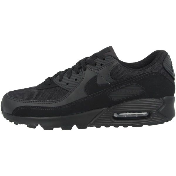Buty do chodzenia męskie Nike Air Max 90. Czarne buty turystyczne Nike, bez wzorów, z materiału, bez zapięcia, trekkingowe, nike air max. Za 556.25 zł.
