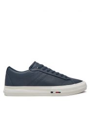 Tommy Hilfiger Sneakersy Vulc FM0FM05201 Granatowy. Niebieskie buty sportowe casual Tommy Hilfiger, bez wzorów, ze skóry, bez zapięcia. Za 349.99 zł.