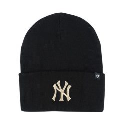 Czapka New York Yankees czarna B-HYMKR17ACE-BKT. Czarne czapki zimowe POINT, bez wzorów. Za 96.99 zł.