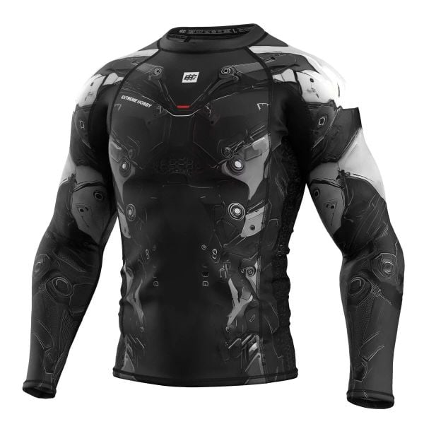 Koszulka sportowa męska Rashguard do MMA EXTREME HOBBY IRON FORCE. Zielone bielizna termoaktywna EXTREME HOBBY, m, bez wzorów, z bawełny, bez ramiączek, na fitness i siłownię. Za 209.00 zł.