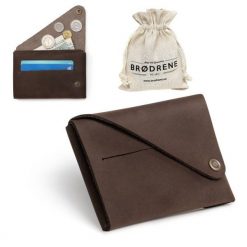 Portfel Skórzany Etui Brødrene W02 Ciemny Brąz. Portfele Brødrene, bez wzorów, ze skóry. Za 99.00 zł.