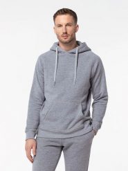 Basiclo Bluza w kolorze szarym rozmiar: M. Szare bluzy Basiclo, m, bez wzorów, z kapturem. Za 92.42 zł.