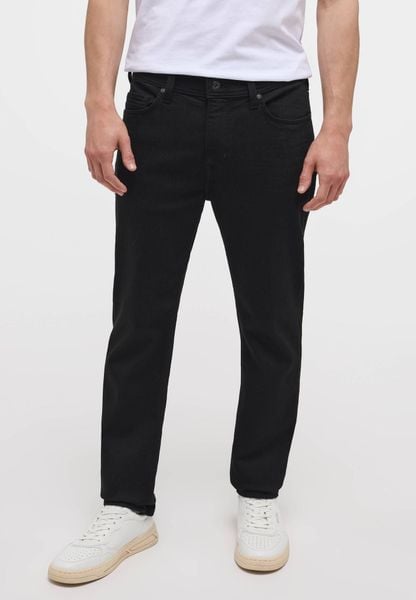 Męskie Spodnie Jeansowe Mustang Style Vegas Slim Denim Black 1014062 4000 906, W32 L32. Czarne eleganckie spodnie Mustang, na co dzień, l, bez wzorów, z bawełny, casualowe. Za 239.99 zł.