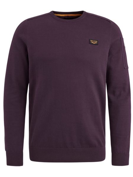 PME Legend Sweter w kolorze ciemnofioletowym rozmiar: XL. Różowe swetry nierozpinane PME Legend, xl, bez wzorów, z bawełny, bez kołnierzyka, bez ramiączek. Za 233.33 zł.