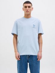 Jack & Jones Koszulka w kolorze błękitnym rozmiar: L. Niebieskie bezrękawniki Jack & Jones, l, bez wzorów, z bawełny, bez kołnierzyka, bez ramiączek. Za 39.58 zł.
