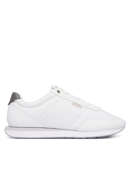 Calvin Klein Sneakersy Retro Runner T Lth Aop Ny HM0HM02213 Biały. Białe buty sportowe casual CALVIN KLEIN, bez wzorów, z materiału, bez zapięcia. Za 449.99 zł.