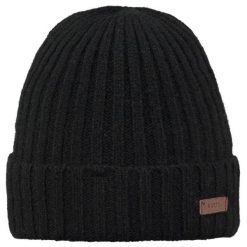 Czapka Barts Haakon. Czarne czapki zimowe Barts, bez wzorów, z polaru. Za 128.00 zł.