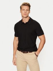 Guess Polo M4YP31 KCD60 Czarny Regular Fit. Czarne koszulki polo Guess, m, z aplikacjami, z bawełny, bez kołnierzyka, bez ramiączek. Za 199.99 zł.