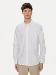 Calvin Klein Koszula K10K113211 Biały Slim Fit. Białe koszule CALVIN KLEIN, m, bez wzorów, z bawełny, bez kołnierzyka, bez ramiączek. Za 209.99 zł.
