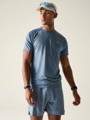 Dare 2b Koszulka funkcyjna "Accelerate" w kolorze szaroniebieskim rozmiar: XXL. Niebieskie t-shirty sportowe Dare 2B, bez wzorów, z materiału, bez ramiączek, outdoorowe. Za 56.79 zł.