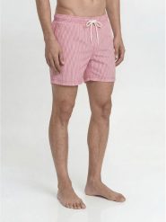 Jack & Jones Szorty kąpielowe "Maui" w kolorze czerwono-białym rozmiar: L. Białe krótkie spodenki sportowe Jack & Jones, l, bez wzorów, z materiału. Za 83.42 zł.