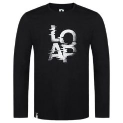 T-shirt męski Loap Altron czarny. Czarne bluzki z długim rękawem Scarpa, m, bez wzorów, z bawełny, bez kołnierzyka, bez ramiączek. Za 91.00 zł.