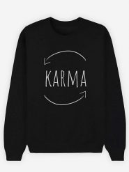 WOOOP Bluza "Karma" w kolorze czarnym rozmiar: M. Czarne bluzy Wooop, m, bez wzorów, bez kaptura. Za 100.99 zł.