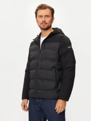 KARL LAGERFELD Kurtka puchowa 505029 544596 Czarny Regular Fit. Czarne kurtki KARL LAGERFELD, m, bez wzorów, z puchu, bez kaptura. Za 769.99 zł.