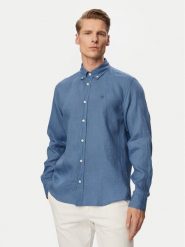 BOSS Koszula H-Liam 50556077 Niebieski Regular Fit. Niebieskie koszule Boss, m, bez wzorów, ze lnu, bez kołnierzyka, bez ramiączek. Za 599.99 zł.