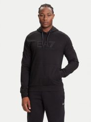 EA7 Emporio Armani Bluza 7M000903 AF13512 UC001 Czarny Regular Fit. Czarne bluzy EA7 Emporio Armani, l, bez wzorów, z bawełny, bez kaptura. Za 389.99 zł.