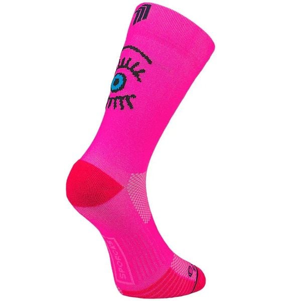Skarpetki Sporcks Eye. Czerwone skarpety SPORCKS, bez wzorów, ze skóry. Za 92.85 zł.