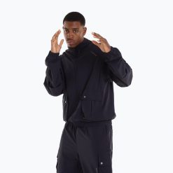 Kurtka męska BOXRAW Benton Cargo. Czarne kurtki BOXRAW, l, bez wzorów, z materiału, bez kaptura. Za 439.99 zł.