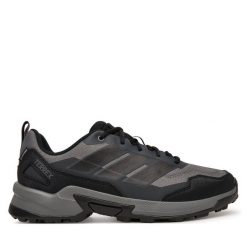 Trekkingi adidas. Szare buty trekkingowe Adidas, bez wzorów, bez zapięcia. Za 399.99 zł.