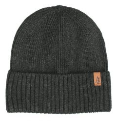 Czapka Jesienno-Zimowa (beanie) – Alties - Grafitowa. Szare czapki zimowe Alties, bez wzorów, z dzianiny. Za 59.00 zł.