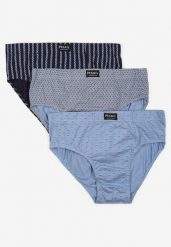 Wielokolorowe 3-pack Majtki Slipy Klasyczne w Drobne Wzory Laniraisa. Slipki Born2be, l, bez wzorów. W wyprzedaży za 29.74 zł.