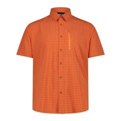 Koszula męska CMP 35S7807. Brązowe koszule CMP, m, bez wzorów, bez kołnierzyka, bez ramiączek. Za 266.15 zł.