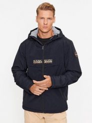 Napapijri Kurtka przejściowa Rainforest NP0A4HES Czarny Regular Fit. Czarne kurtki Napapijri, m, bez wzorów, z syntetyku, bez kaptura. Za 679.99 zł.