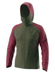 DYNAFIT Kurtka funkcyjna "TRANSALPER GTX" w kolorze zielono-bordowym rozmiar: S. Czerwone kurtki outdoor i hardshell Dynafit, s, bez wzorów, bez kaptura. Za 677.64 zł.