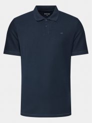 Mustang Polo Palco 1014694 Granatowy Regular Fit. Niebieskie koszulki polo Mustang, m, bez wzorów, z bawełny, bez kołnierzyka, bez ramiączek. Za 109.99 zł.
