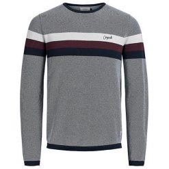 Jack&Jones Męska sweter Jorlabour Knit Crew Neck Fiery Red (rozmiar M). Czerwone swetry nierozpinane Jack&Jones, m, bez wzorów, bez kołnierzyka, bez ramiączek. W wyprzedaży za 127.00 zł.