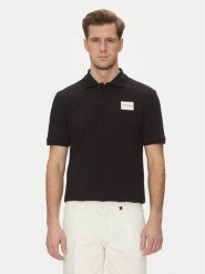 Richmond X Polo UMP25170PO Czarny Regular Fit. Czarne koszulki polo RICHMOND X, l, bez wzorów, z bawełny, bez kołnierzyka, bez ramiączek. Za 319.99 zł.