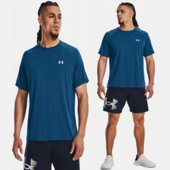 T-Shirt Koszulka Męska Under Armour Sportowa. T-shirty sportowe Under Armour, bez wzorów, bez ramiączek, do biegania. Za 169.99 zł.