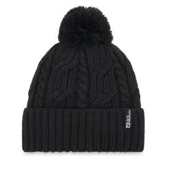 Czapka Jack Wolfskin. Czarne czapki zimowe Jack Wolfskin, bez wzorów. Za 139.99 zł.