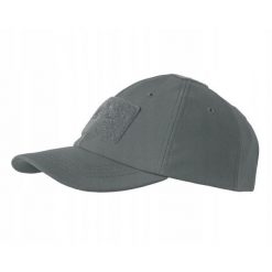 Czapka baseballowa z daszkiem. Szare czapki z daszkiem Helikon-Tex, bez wzorów. Za 80.99 zł.