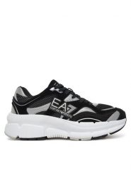 EA7 Emporio Armani Sneakersy X8X237 XK425 N763 Czarny. Czarne buty sportowe casual EA7 Emporio Armani, bez wzorów, z materiału, bez zapięcia. Za 669.99 zł.