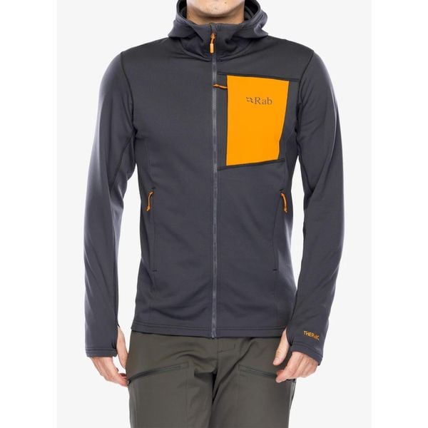 Bluza z kapturem męska Rab Superflux Hoody. Szare bluzy RAB, l, bez wzorów, z kapturem. Za 408.51 zł.
