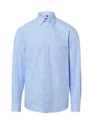 Nils Sundström Męska koszula casual Mężczyźni Regular Fit Bawełna niebieski, XXL. Niebieskie koszule Nils Sundström, m, bez wzorów, z bawełny, bez kołnierzyka, bez ramiączek. Za 199.95 zł.