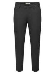 ONLY & SONS Spodnie chino "Mark" - Slim fit - w kolorze antracytowym rozmiar: W33/L30. Czarne eleganckie spodnie Only & Sons, l. Za 159.95 zł.