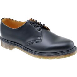 Dr. Martens Dr. Martens 1461 PW 10078001 47 Czarne. Czarne buty trekkingowe Dr. Martens, bez wzorów, ze skóry, bez zapięcia. W wyprzedaży za 549.99 zł.
