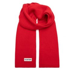 Szalik Hunter. Czerwone szaliki Hunter, bez wzorów. Za 59.99 zł.