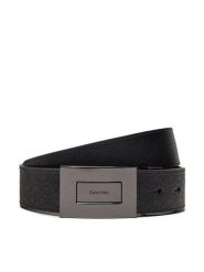 Calvin Klein Pasek Męski Adj/Rev Formal Plaque Mono 35mm K50K511573 Czarny. Czarne paski CALVIN KLEIN, bez wzorów, ze skóry. Za 399.99 zł.
