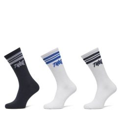 Zestaw 3 par wysokich skarpet męskich Jack&Jones. Białe skarpety Jack&Jones, bez wzorów. Za 39.99 zł.