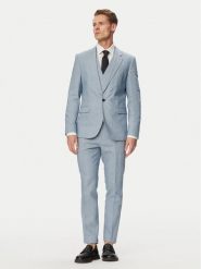 HUGO Garnitur Arti/Hesten242V1X 50559671 Niebieski Extra Slim Fit. Niebieskie garnitury Hugo, m, bez wzorów, z bawełny. Za 2,599.00 zł.