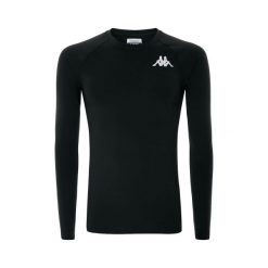 Koszulka z długim rękawem Kappa Vurbat. Czarne bielizna termoaktywna Kappa, bez wzorów, bez ramiączek, na fitness i siłownię. Za 195.00 zł.
