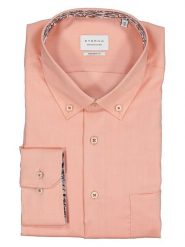 Eterna Koszula - Modern fit - w kolorze łososiowym rozmiar: 46. Różowe koszule Eterna, bez wzorów, z bawełny, bez kołnierzyka, bez ramiączek. Za 100.52 zł.