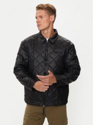 Guess Kurtka puchowa Z4YL02 WGAD2 Czarny Regular Fit. Czarne kurtki Guess, m, z aplikacjami, z puchu, bez kaptura. Za 339.99 zł.