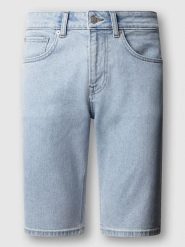 Pepe Jeans Bermudy dżinsowe w kolorze błękitnym rozmiar: W31. Niebieskie szorty Pepe Jeans, z aplikacjami, z jeansu, klasyczne. Za 113.63 zł.