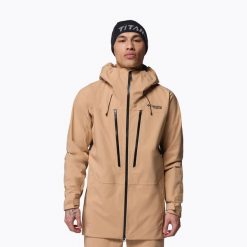 Kurtka narciarska męska Columbia Platinum Peak II 3L Shell. Brązowe kurtki narciarskie i snowboardowe Columbia, l, bez wzorów, narciarskie. Za 1,429.00 zł.