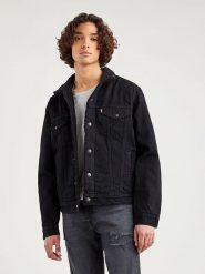 Levi's Kurtka dżinsowa w kolorze czarnym rozmiar: S. Czarne kurtki Levi's®, s, bez wzorów, z bawełny, bez kaptura. Za 222.94 zł.