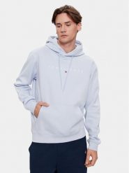 Tommy Jeans Bluza Linear Logo DM0DM17985 Niebieski Regular Fit. Niebieskie bluzy Tommy Jeans, m, bez wzorów, z bawełny, bez kaptura. Za 129.99 zł.